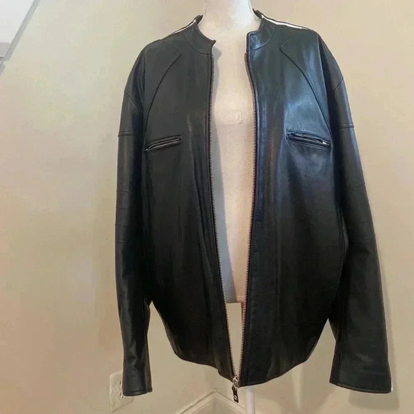 Wilson’s Leather 100 % Leather Motorcycle Jacket Sz XL - Picture 1 of 13